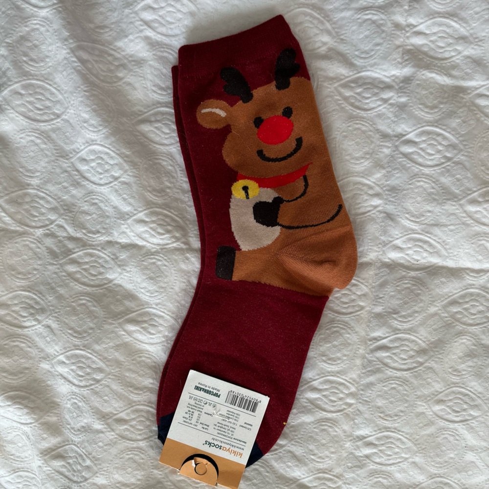 NWT: Rudolph Red Nose Reindeer socks